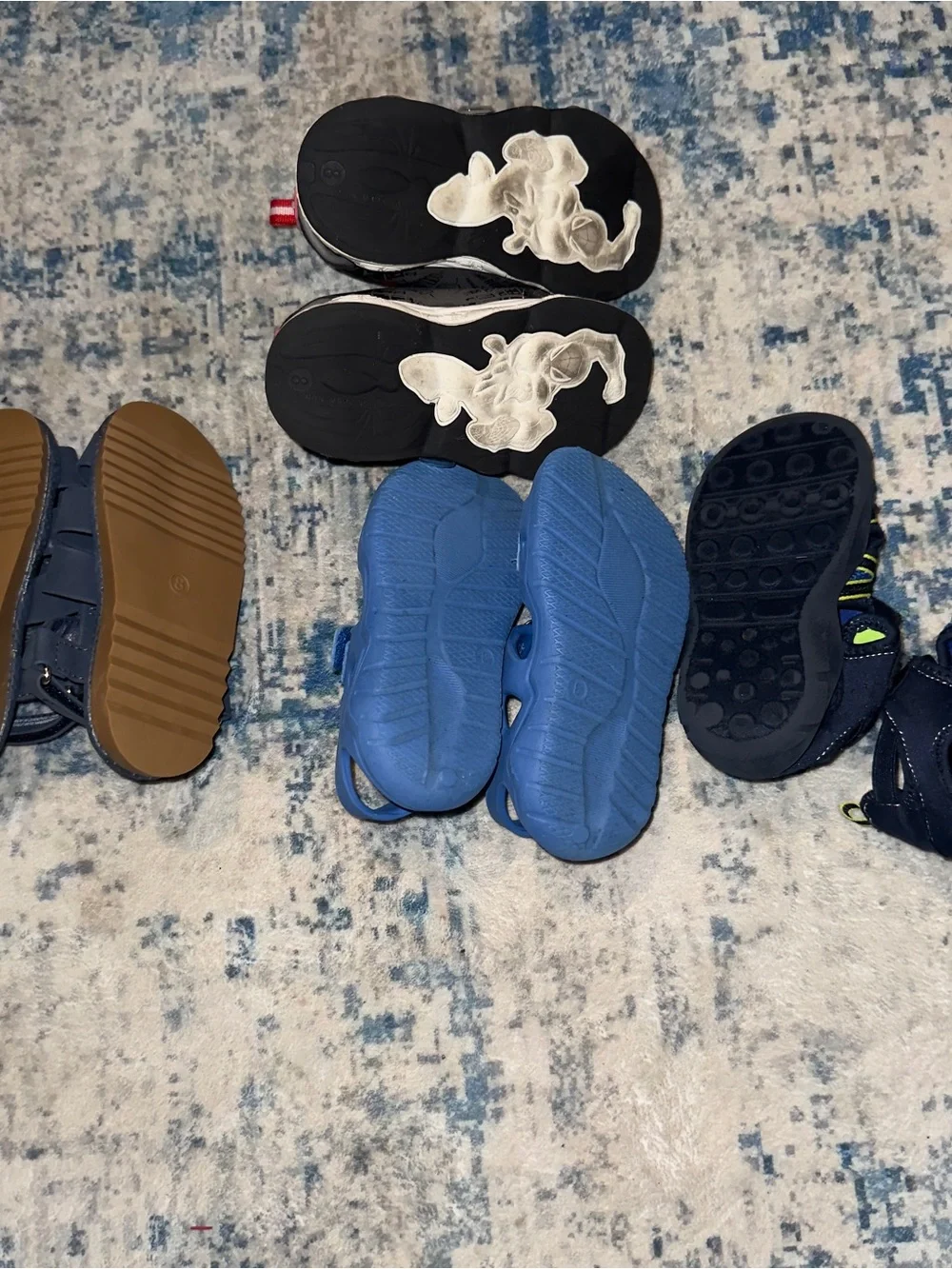 Boys Toddler size 8 sandals Bundle Spider-Man - Blue- strap sandals